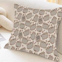Mielas P-Pusheen Katukas Personalizuotas Pagalvės Užvalkalas Vaikų Miegamojo Laukinių Vakarėlių Dekoras Pagalvės Užvalkalas Vaiko Gimtadienio Dušo Dovana 22x22Inch