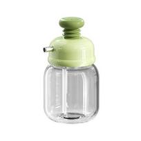 100ml Stiklinis prieskonių buteliukas Su spaustuku ir reguliavimu Cruet talpykla Aliejaus, sojų padažo, acto dozatorius Virtuvės įrankis žalia