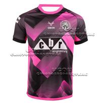 Regbis 2025 Vyrai ir Moterys Naujas Castleford Tigers Sportinė apranga Anglija Mada Trumpomis rankovėmis Laisvi Kvėpuojantys Marškinėliai 6XL pink