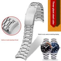 Omega laikrodžio dirželis Seamaster 600 Ocean Universe 300 Nerūdijančio plieno laikrodžio grandinėlė Solidus lenktas galas Apyrankė 18mm 20mm 22mm 22mm gray