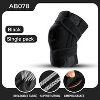 1PC Adjustable Elastic Knee Brace Compression Support Sleeves Comfortable Breathable Knee Pad for Pain Relief black