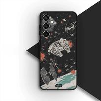 Cover for Samsung Galaxy S24 S25 S23 FE Ultra Plus S7 Edge S25+ S23+ A56 5G Phone Case j-Jedis Darths Yodas Stars Vader Wars Galaxy S23 gray