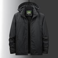 Vyriška „Assault“ neperšlampama striukė, neperšlampama striukė, laisvalaikio striukė, neperšlampama vėjui, vyriška medvilninė striukė. 5XL juoda