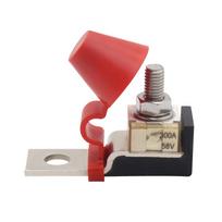 60A 100A 150A 200A 250A 300A akumuliatoriaus gnybtų tvirtinimo saugiklių bloko rinkinys su 58 V žiediniu saugikliu M8 jūrinio akumuliatoriaus gnybto laikiklis laivui red