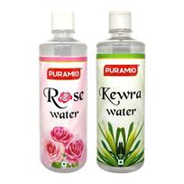 Puramio Rožių ir Kewra vanduo (Biryani, Mughlai patiekalams ir kosmetiniam naudojimui), Po 500 ml white