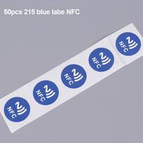 NFC žymos Nfc215 lusto etikečių lipdukai RFID elektroninių etikečių lipdukai prieigos kontrolei išmaniajam raktui perrašomi white