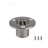 Marine Deck Drain Stainless Scupper Marine Grade 316 22mm gray