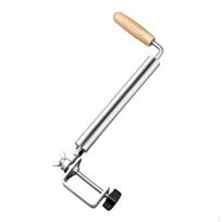 Rolling Pin with Clamp Table Mount Manual Pastry Roller Stainless Steel Handles for gray