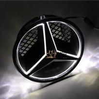 Automobilio priekinis logotipo apšvietimo ženklelis Grotelių apšvietimas LED ženklelis Mercedes Benz W166 W176 W204 W207 W212 W218 W245 W251 W463 Priedai B Style balta