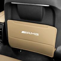 Odinė automobilio sėdynės atlošo apsauga nuo spyrių, kilimėlis, dangtelis, Mercedes Benz AMG W204 W205 W211 W203 W212 S G E GLE GLS CLA GLC EQE IQ9 smėlis