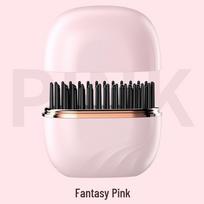 Portable Wireless Hair Straightener & Curler - No Damage, Fluffy Styling, Two-in-One Comb for Effortless Hair Care. Chinese Version black