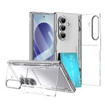 Galaxy Z Fold8 Case With Card Slot Kickstand Magnetic PC Hard Shell Full Coverage Fold7 Samsung Galaxy Z TriFold white
