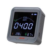 VEVOR Carbon Dioxide Monitor, CO2 Controller with Temperature and Humidity Display, NDIR Sensor, Carbon Dioxide Detector for Bedside, Home, Office 9 x 4 x 10 cm