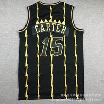 Embroidered Toronto Raptors 15 Vince Carter Basketball Jersey Men Women Sportswear Bamboo Charcoal Fiber XL black