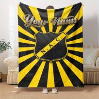 Name Custom NAC Breda Print Flannel Blanket High Quality Warm Comfortable Cover for All Seasons Perfect for Gifts Home Decor 130cm x 150cm