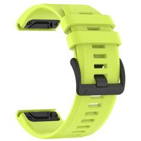 Quick Fit Silicone 22 26mm Strap for Garmin fenix 9 9Pro 51mm 47mm 8 E 7 7X 6 6X Pro 5X 5 Plus Watchband Forerunner 955 965 970 Tactix 8 Bracelet 26MM yellow