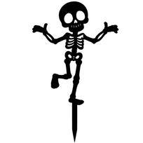 Šokantis skeletas Helovino dekoracijos Akriliniai juokingi meno kuoliukai Kaulų šokėjas Sodo kuoliukas Kiemas 30cm-Type C