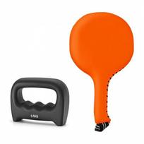 Hand Weight Boxing Dumbbell Ergonomic Grip Pilates Walking Speed Shadow Reaction Training Paddle orange