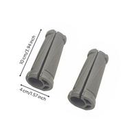 N-Shaped Barbell Grip Ergonomic TPR Cushioned for Strength Training gray