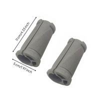 N-Shaped Barbell Grip Ergonomic TPR Cushioned for Strength Training gray