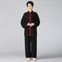 Minkštos medvilnės Tai Chi kostiumas Kung Fu Wushu Tai Chi drabužiai vyrams ir moterims pavasariui ir rudeniui, vienspalviai kovos menų praktikos drabužiai, joga, taekwondo XXL