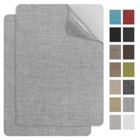 2 vnt. Sofos taisymo lopai, kelių spalvų, lipnūs, lininiai lopai 30x20 cm, stiprių klijų audinys sofoms, automobilio sėdynėms, baldams brown
