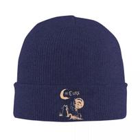 Robert Smith Bonnet Hats Moon Knitted Hat Unisex Women Unisex Street YK Warm Soft Beanie Hats Spring Gym Graphic Cap blue