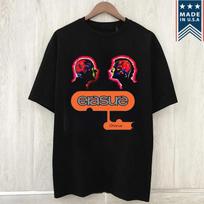 Erasure Band Chorus Album Black T Shirt Full Size S-5XL M orange