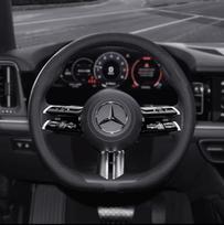 8D Nappa odos automobilio vairo apdangalas Mercedes Benz A B C E V S klasėms GLA GLB GLC GLK GLS SLK CLA CLS Automobilio priedai EB2 black