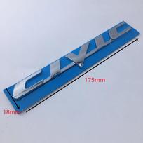 1PCS 3D ABS Honda Civic Car Letter Logo BT Sticker Tail Bumper Badge Auto Rear Trunk Emblem High-Quality Accessory TS3
