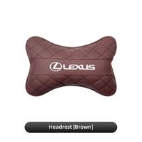 Car Headrest Lumbar Back Cushion Neck Pillow Accessories For Lexus F SPORT ES RX NX LS UX LM LX GX LC RZ IS CT GS RC HS SC TX LB KN8 gray