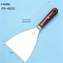 Fukuoka Stainless Steel Putty Knife - Scraper & Shovel Tool for Floors and Walls white