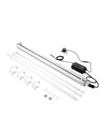 VEVOR UV vandens valytuvas, 55W 12GPM, 220V universalus ultravioletinis vandens valytuvas filtras su nerūdijančio plieno korpusu 95 x 6.4 x 8.4 cm
