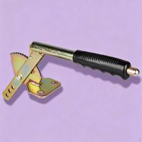 Trailer Hand Brake Handle Ribbed Grip Ratchet Finish Handbrake Lever gray