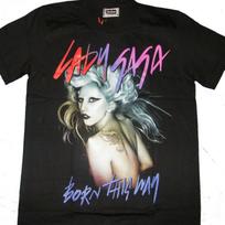 Lady Gaga t-shirt Born This Way T-shirt Cotton For men Women All Size S-4XL M163 Unisex T-Shirt L gray