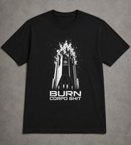 Cyberpunk 2077 Arasaka Tower Burn Corpo Shit T-Shirt | Night City Streetwear Shirt | Dystopian Gaming Shirt | Gift for Him 140 gray