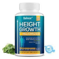 Balincer Height Support Supplement with Calcium, Vitamin D3, B1, B2, Collagen, Ashwagandha, Amla, Licorice, Spinach & Motherwort, 120 Caps 120 Capsules