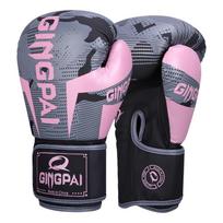 Professional Boxing Gloves Adults Kids Training Punching Bag MMA Muay Thai Sparring PU Leather Weight 6oz 8oz 10oz 12oz 6 oz black