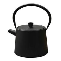 CAST IRON TEAPOT 900ml black THICK WALLS raw design