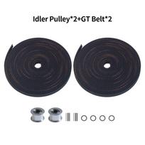 For Creality K1 K1C K1 2GT Max Gates Belt Kit And Smooth Idler Pulley For Creality 3D Printer
