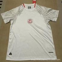 2026-27 Tunisia Home Away Soccer Jersey Fan Version Mens Football Kit Fall Winter XXL white