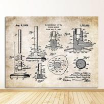 Spausdinti Mokslas Sienos Menas Paveikslėliai Periodinė lentelė Chemija Menas Drobė Tapyba Laboratorijos Dekoras Cheminis elementas Senoviniai plakatai 70cm×120cm NoFrame