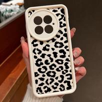 Telefono dėklas OnePlus 13 12, su leopardo raštu, atsparus smūgiams, buferinis, TPU silikoninis minkštas dangtelis, Fundas for OnePlus 13T 13R 12R 11R Coque OnePlus 12 black