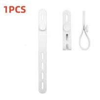Cable Organizer Reusable Silicone Cable Ties Desk Winder Wire Management Clips for Earphone USB Cord Mouse Home Office Travel white