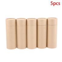 1/3/5/10 vnt. Kraft kartono vamzdeliai Apvalūs kraft popieriaus indai Pieštukams, Arbatos dėžutė, Kavos, Kosmetikos, Rankdarbių, Dovanų 5Pcs beige