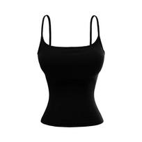 Celebrity Style Spaghetti Strap Slimming Top with Chest Pads Large juoda