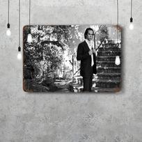 Nick Cave Dekoras Vintažiniai Metaliniai Ženklai Skardiniai Ženklai Kapitono Plakatas Dekoras Barui Pub'ui Klubui Vyriškas Urvas Sienų Dekoras 20x30cm（7.8x11.8inch） black