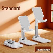 Folding Phone & Tablet Stand: Multifunctional Floor/Desktop Holder for Home, Live Broadcasts & More brown