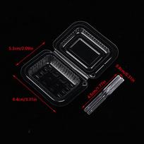 1/12 Dollhouse Clear Disposable Chopsticks Lunch Box Collection Dollhouse Mini Tableware Model Accessories DIY Doll Kitchen Scene Decor black