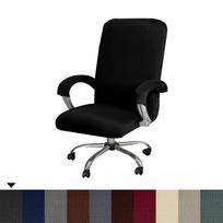 Stretch Executive Chair Cover for Computer Office Chair Cover with Armrests Breathable Cover for Swivel Office Chair L(58-69cm) beige